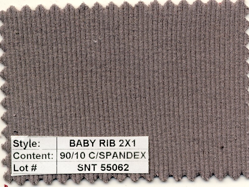 Baby Rib 2x1 Cotton Spandex